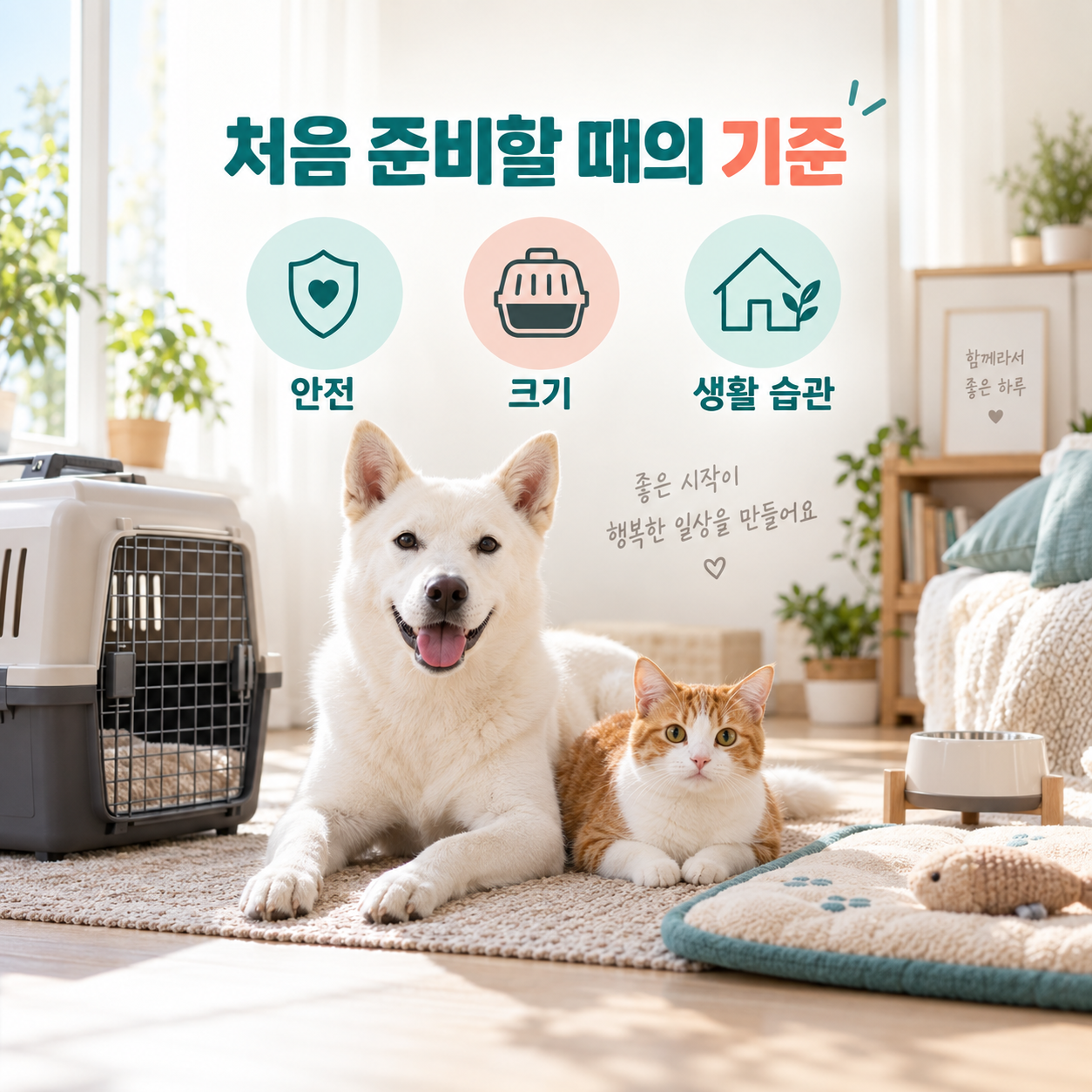 처음 준비할 때 가장 중요한 기준은?
