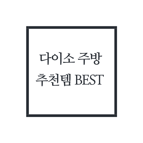 다이소 주방 추천템 BEST