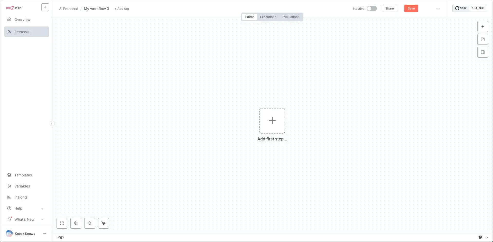 N8N Workflow Canvas