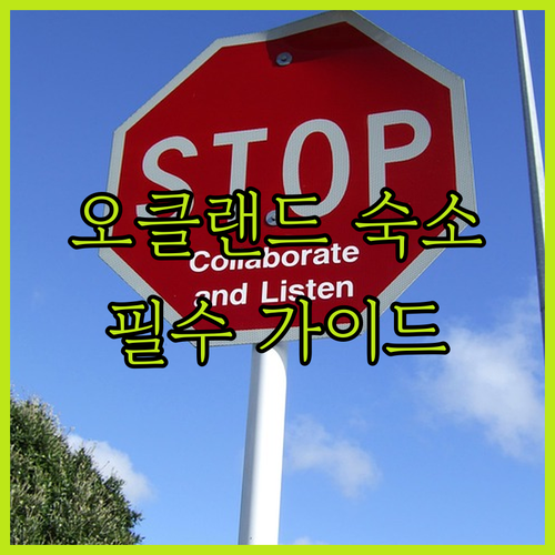 뉴질랜드 오클랜드 자유여행 숙소 위치..