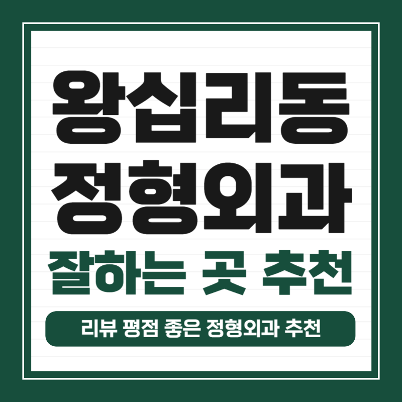 성동구 왕십리2동 정형외과 유명하고 잘하는 곳 추천 TOP 5_0