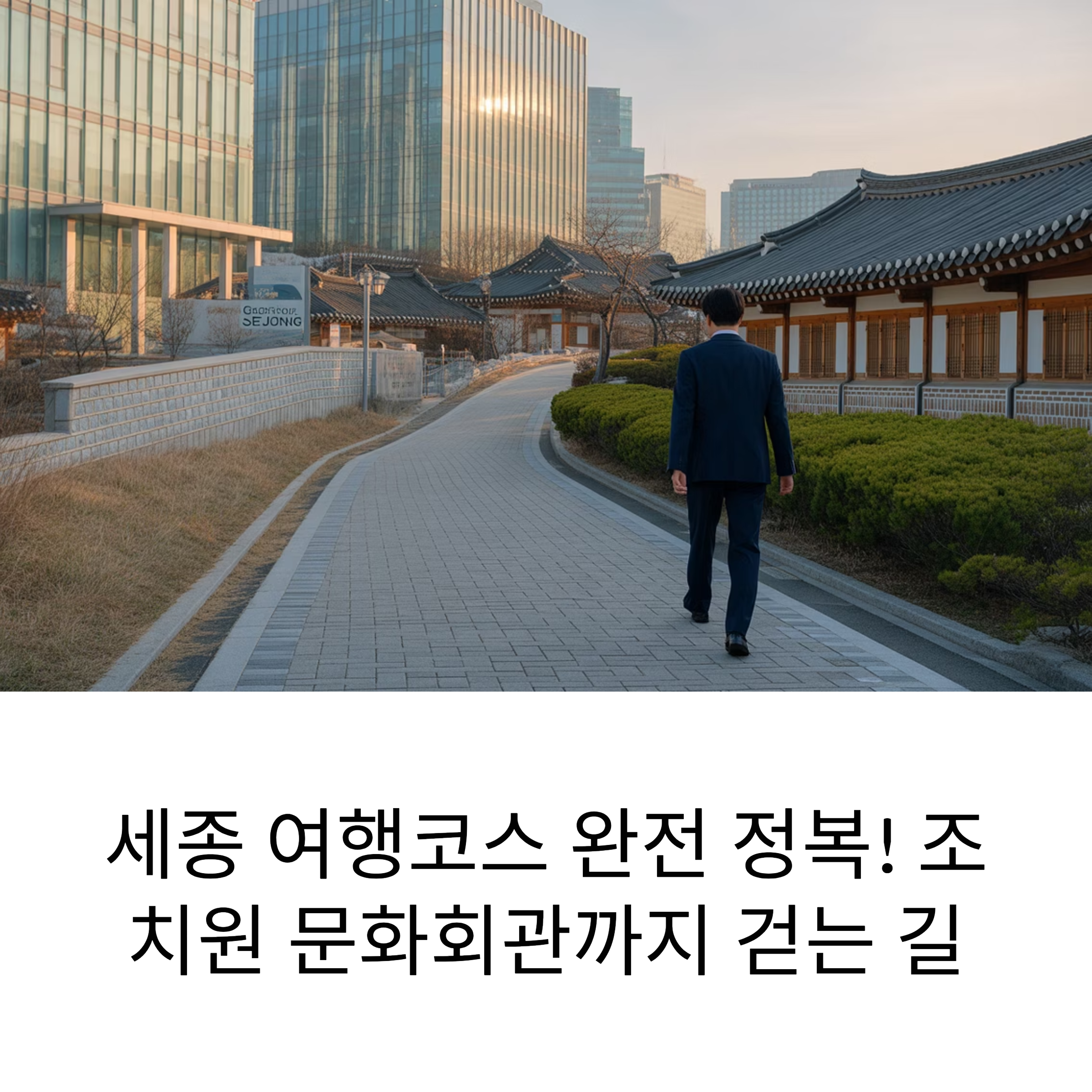세종 여행코스 완전 정복! 조치원 문화회관까지 걷는 길