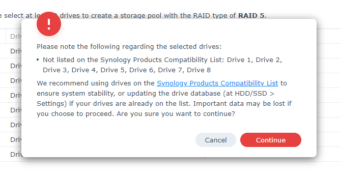 하드디스크 경고 메세지