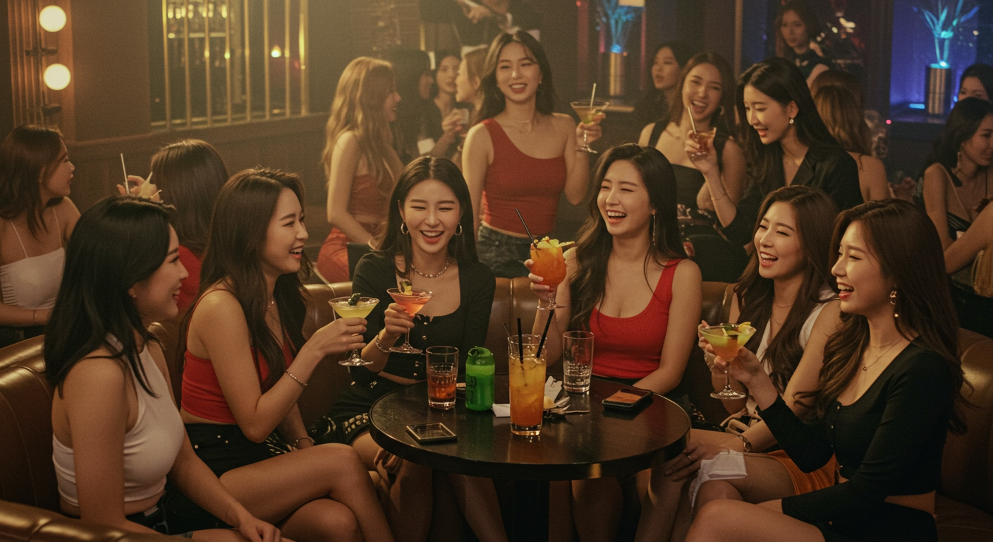 즐겁게 노는 여인들