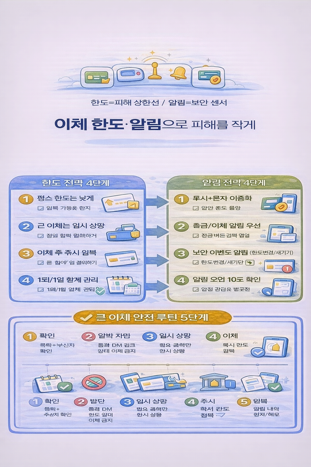 이체 한도·알림 설정으로 피해를 ‘작게’ 만드는 전략