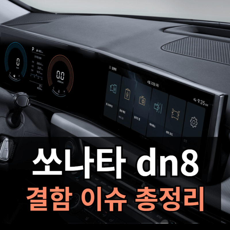 쏘나타 DN8 결함 이슈 종류와 대응방법