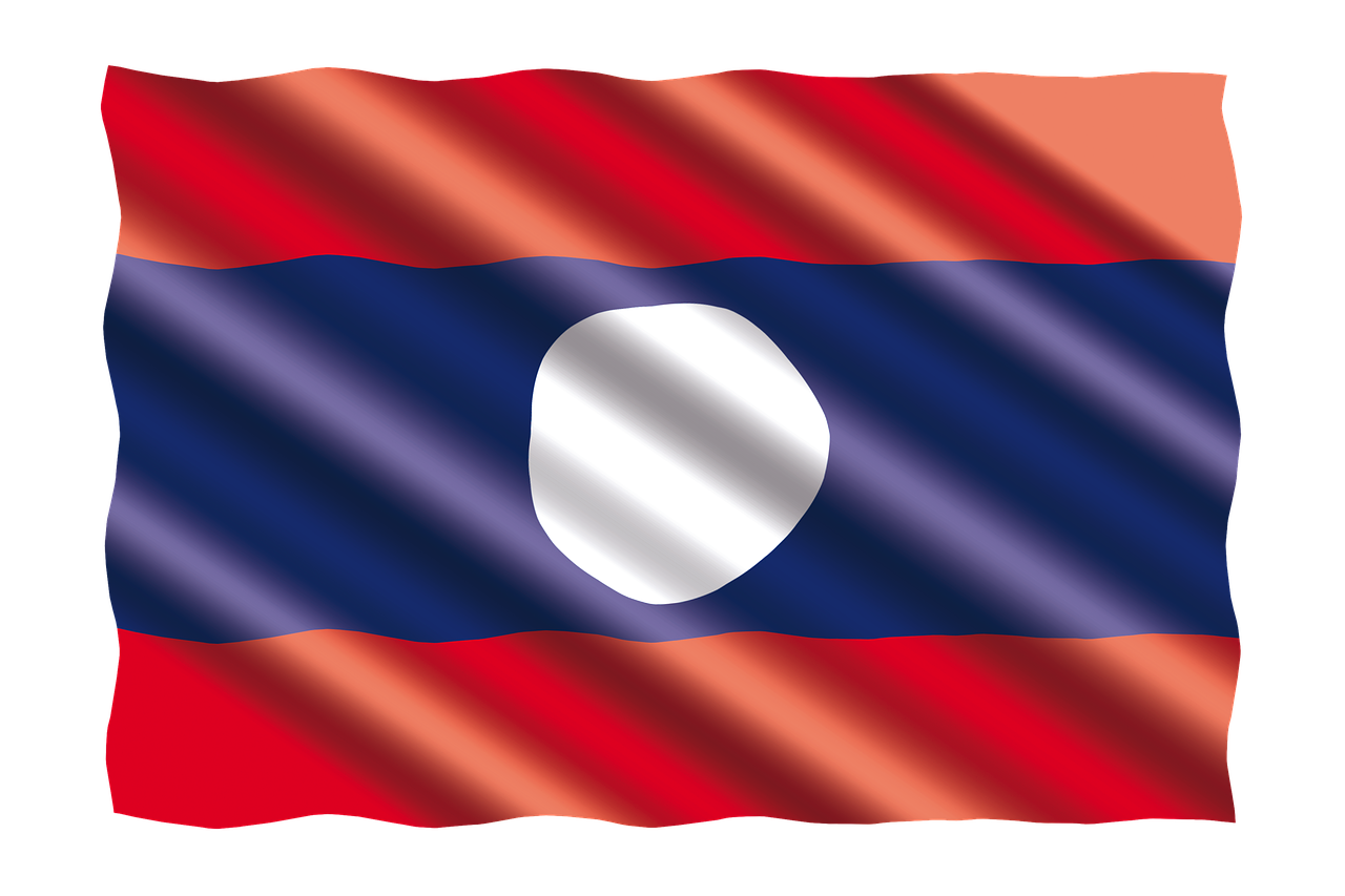 라오스 국기