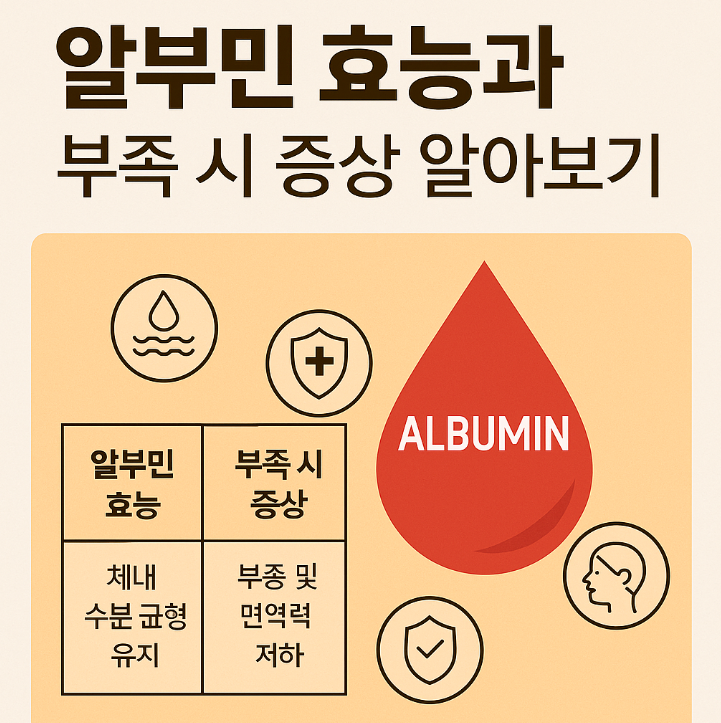 알부민 효능과 부족 시 증상