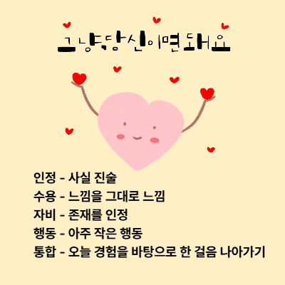 자기 수용의 시작|Self-Acceptance 뜻과 단계, 나를 있는 그대로 받아들이는 법