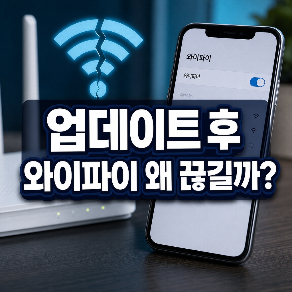 업데이트 후 와이파이 끊김 원인과 해결 순서
