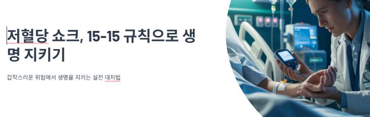 저혈당 쇼크