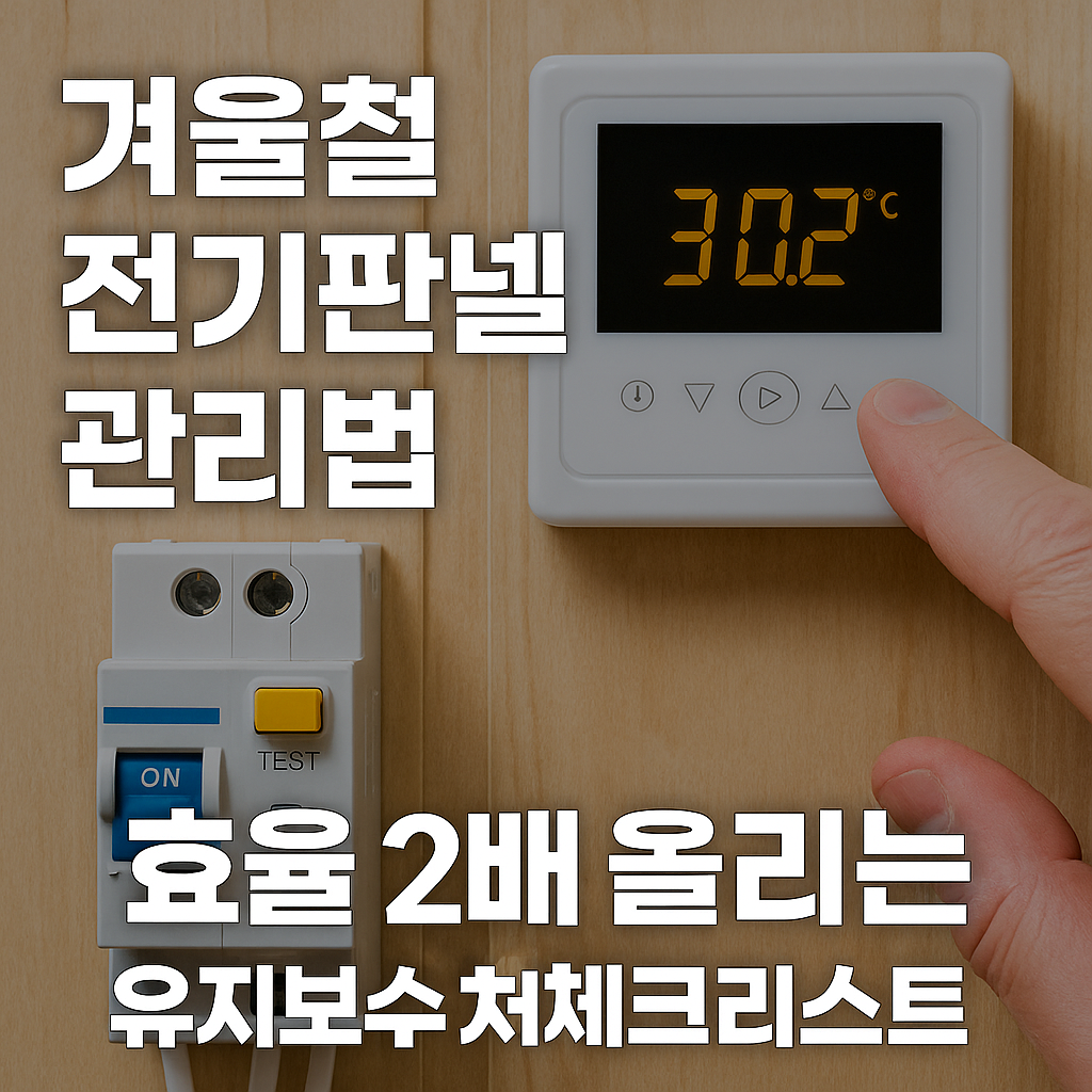 겨울철 전기판넬 관리법