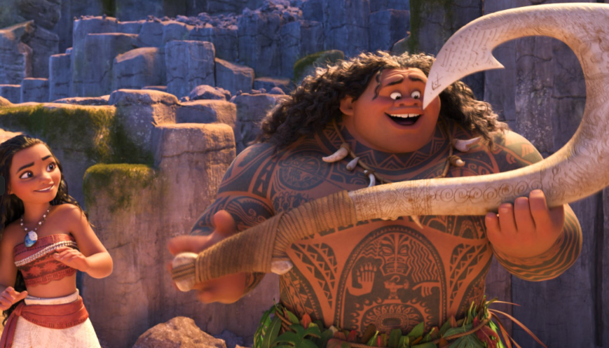 모아나와 함께 갈고리를 찾은 마우이