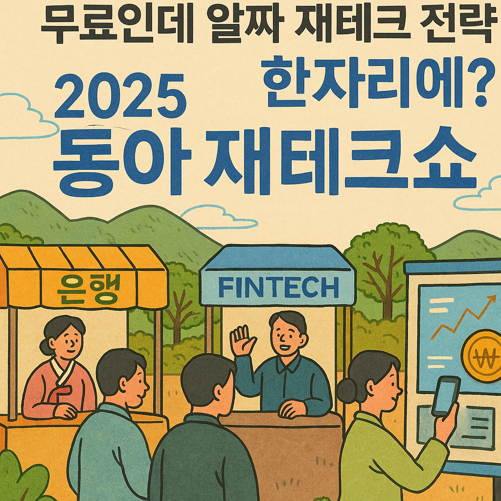 &ldquo;9월달 행사! 무료인데 알짜 재테크 전략을 한자리에서?&rdquo; 2025 동아 재테크쇼 완벽 정리!