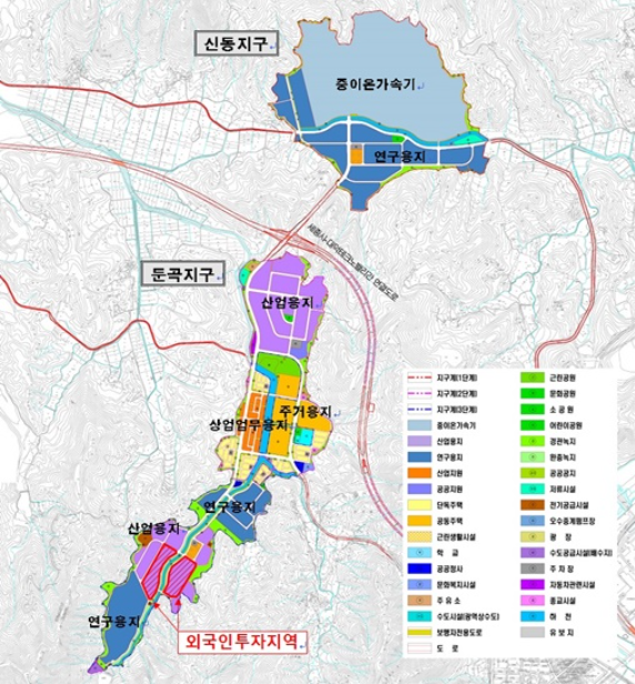 국제과학비즈니스벨트 둔곡지구