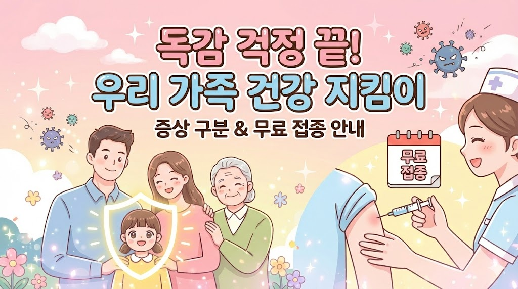 독감 초기증상 파악하고 무료 예방접종 기간 확인하기