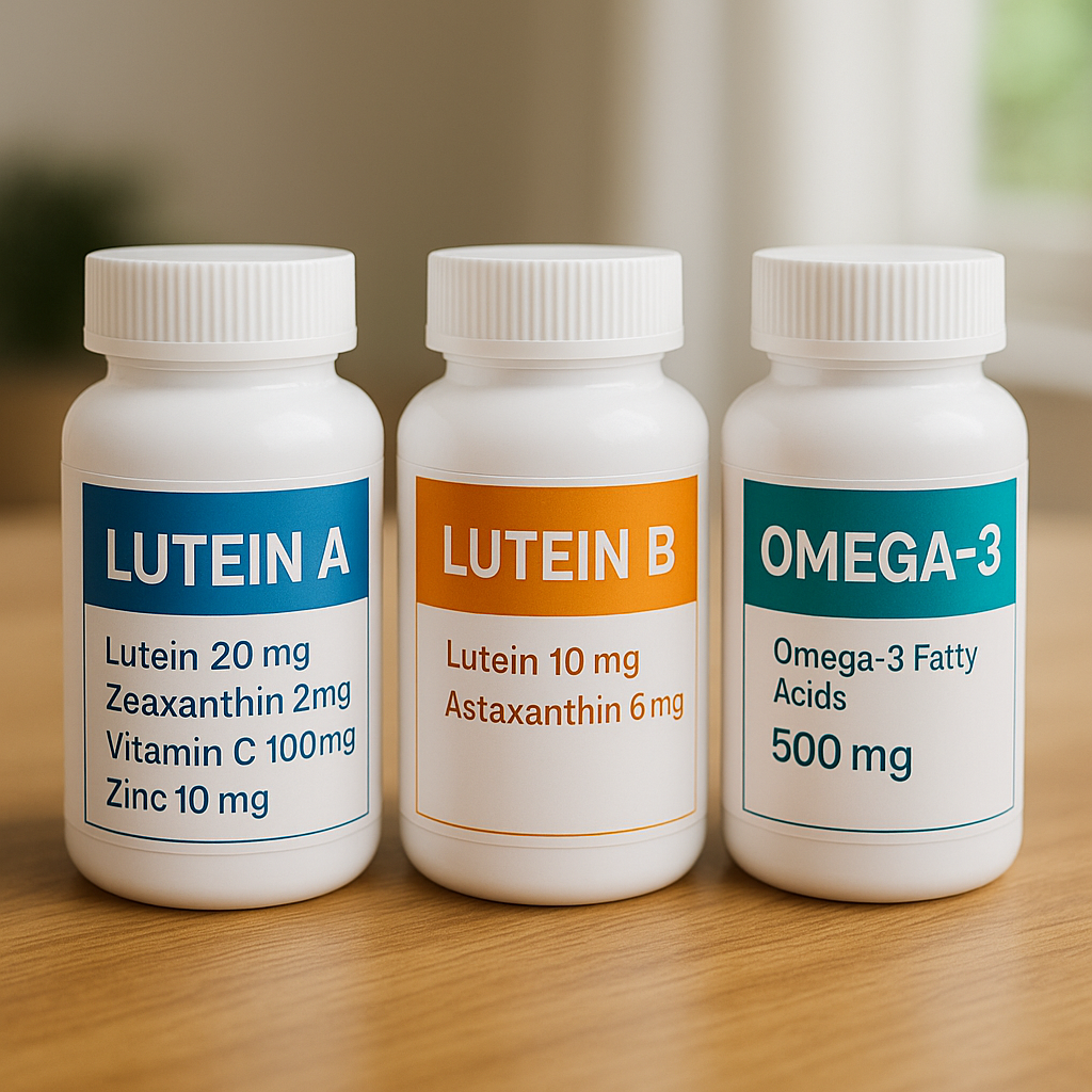 눈 영양제 제품별 성분 차이