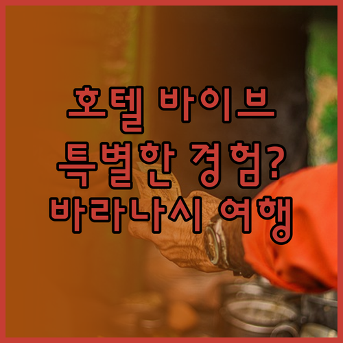 카시의 호텔 바이브스, 바라나시 여행