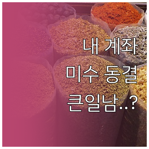 주식 투자 시 주의해야 할 미수 동결..