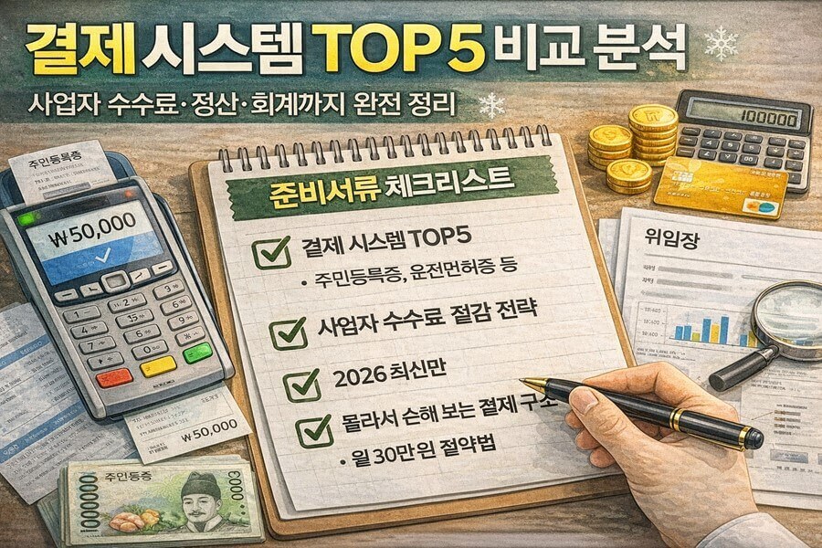 결재시스템TOP5/준비서류 체크리스트