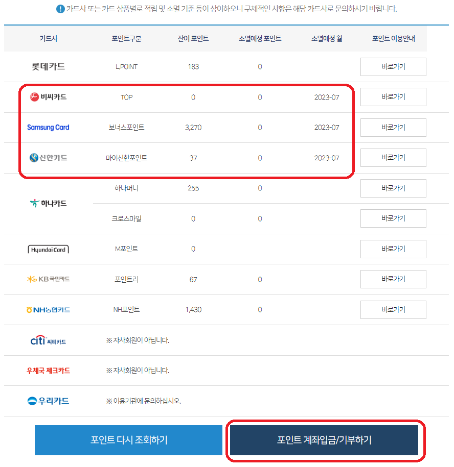 카드포인트 통합조회 통해 숨은 포인트 환급받기-9