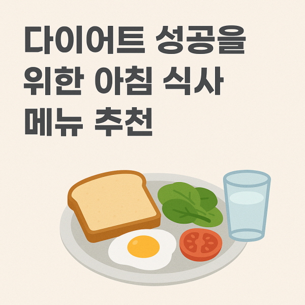다이어트 성공을 위한 아침 식사 메뉴
