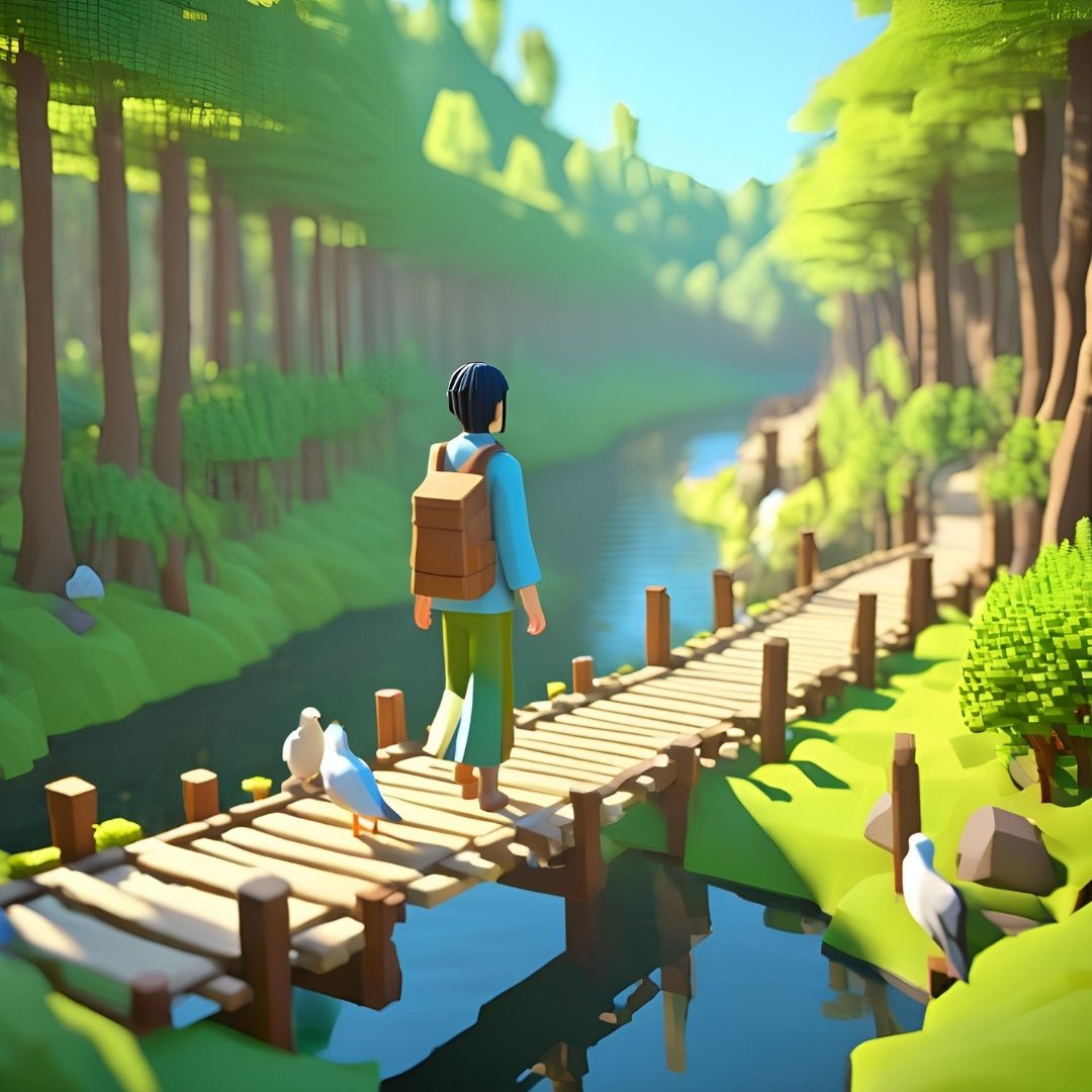 스트레스 극복으로 평화와 회복의 여정을 그린 그림