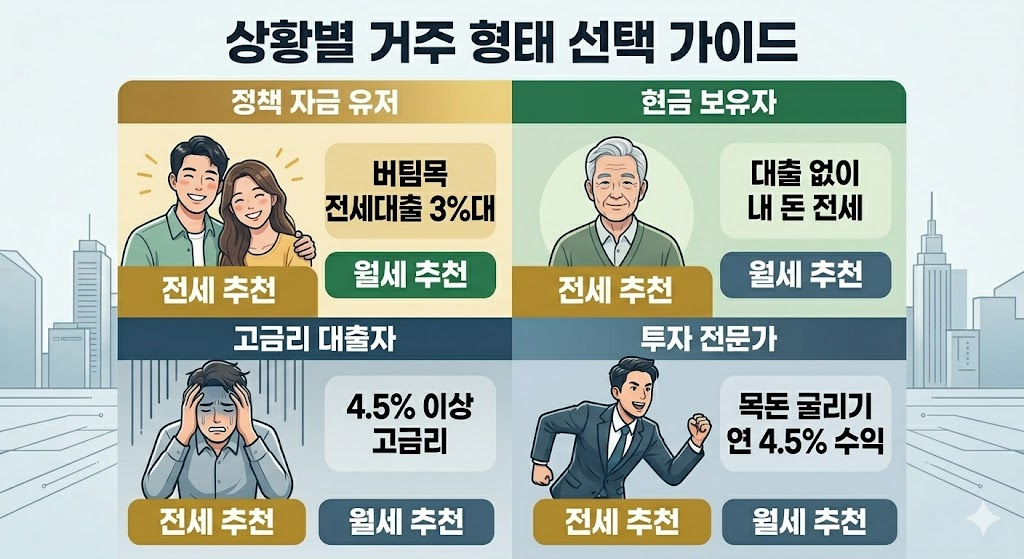상황별 거주 형태 선택 가이드