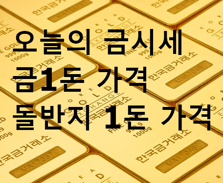 오늘의 금시세 금1돈 가격