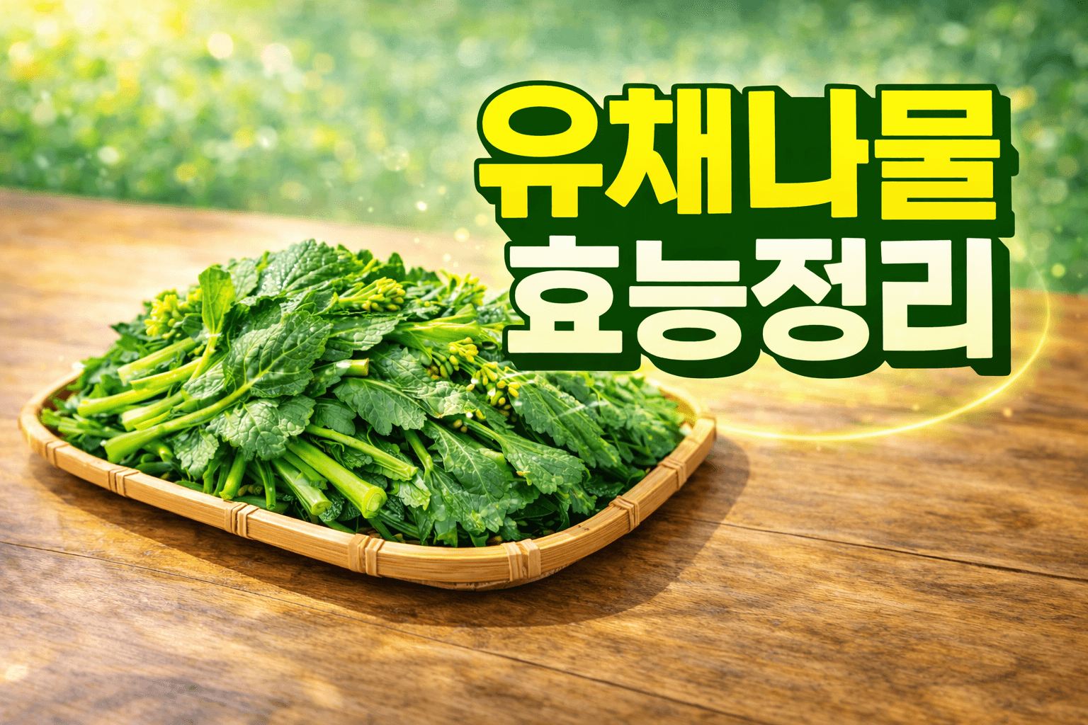 유채나물 효능정리 (항산화, 면역, 건강)