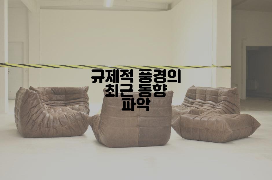 규제적 풍경의 최근 동향 파악