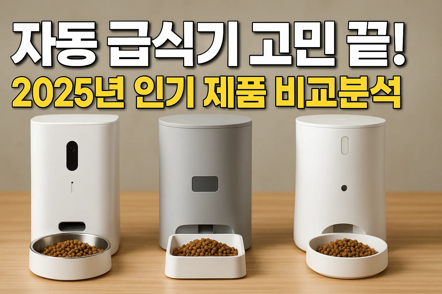 자동 급식기 고민 끝! 2025년 인기 제품 비교분석