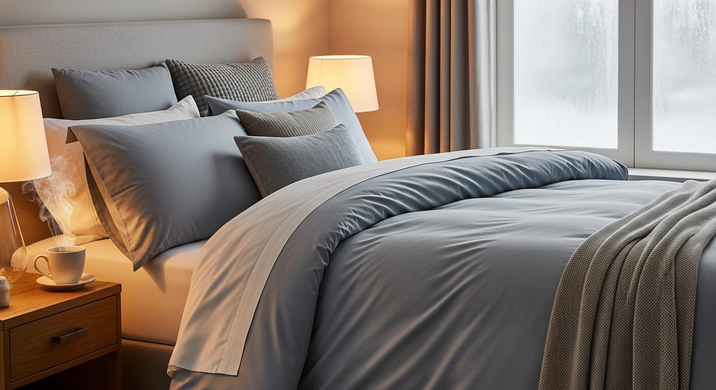 겨울이불커버극세사