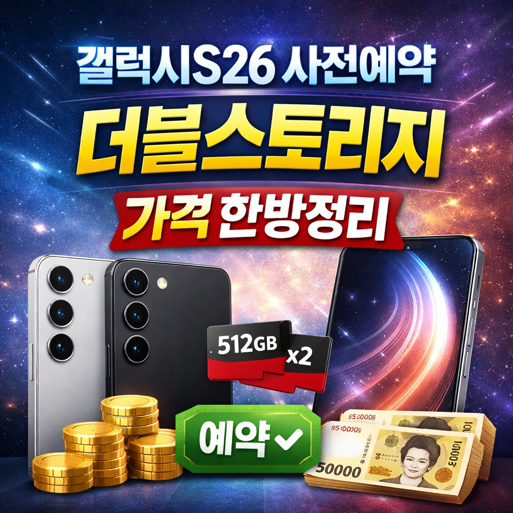 갤럭시S26 사전예약 더블스토리지 가격 한방정리 ❘ 자급제 vs 통신사 총비교