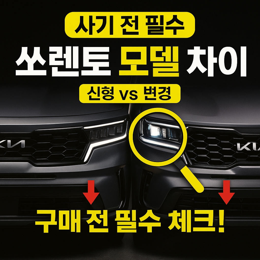 쏘렌토 변경 모델별 차이점은 뭘까요 구매 전 필수 체크 가이드