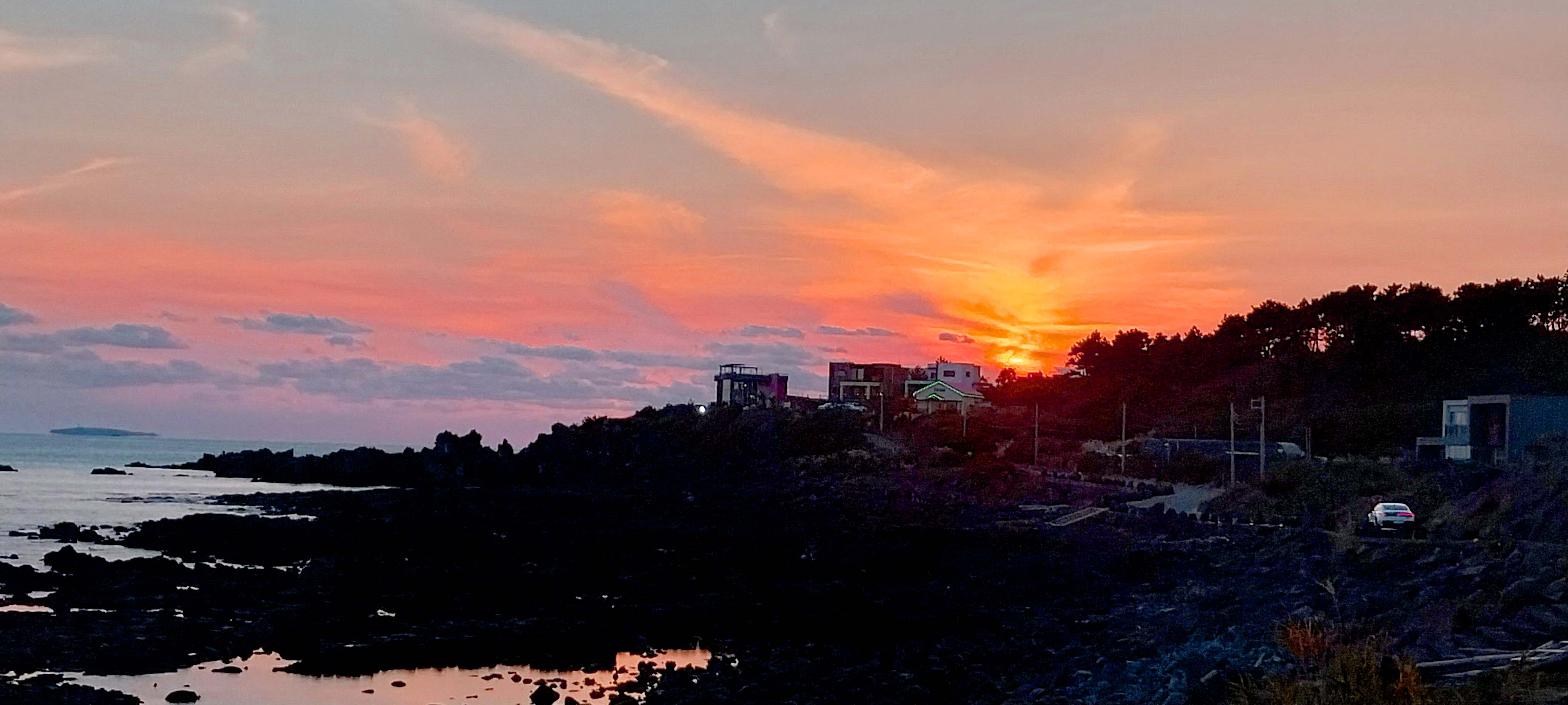 올레길8코스 논짓물해변 일몰