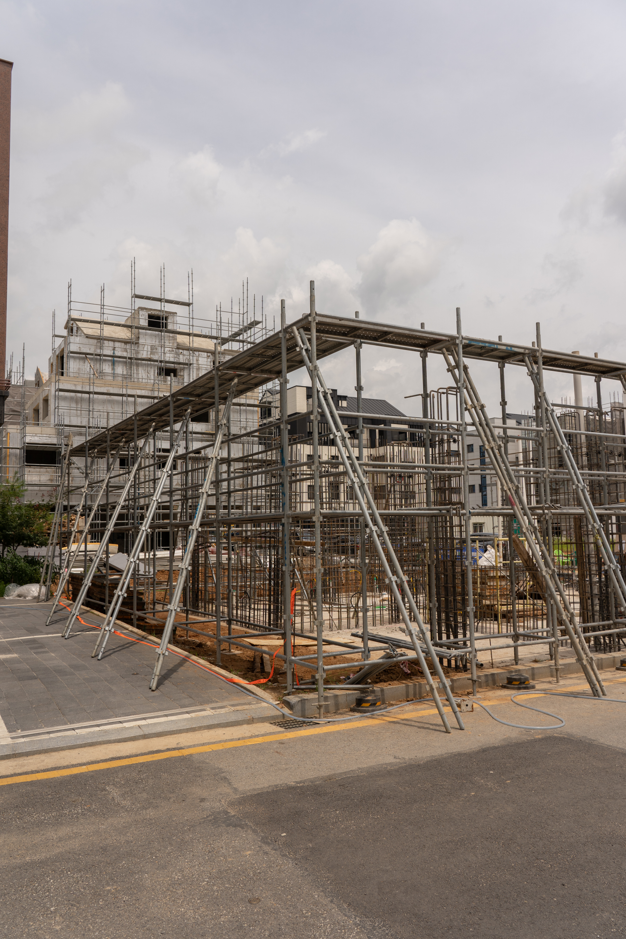 평택 고덕신도시 신축공사현장 시스템 비계