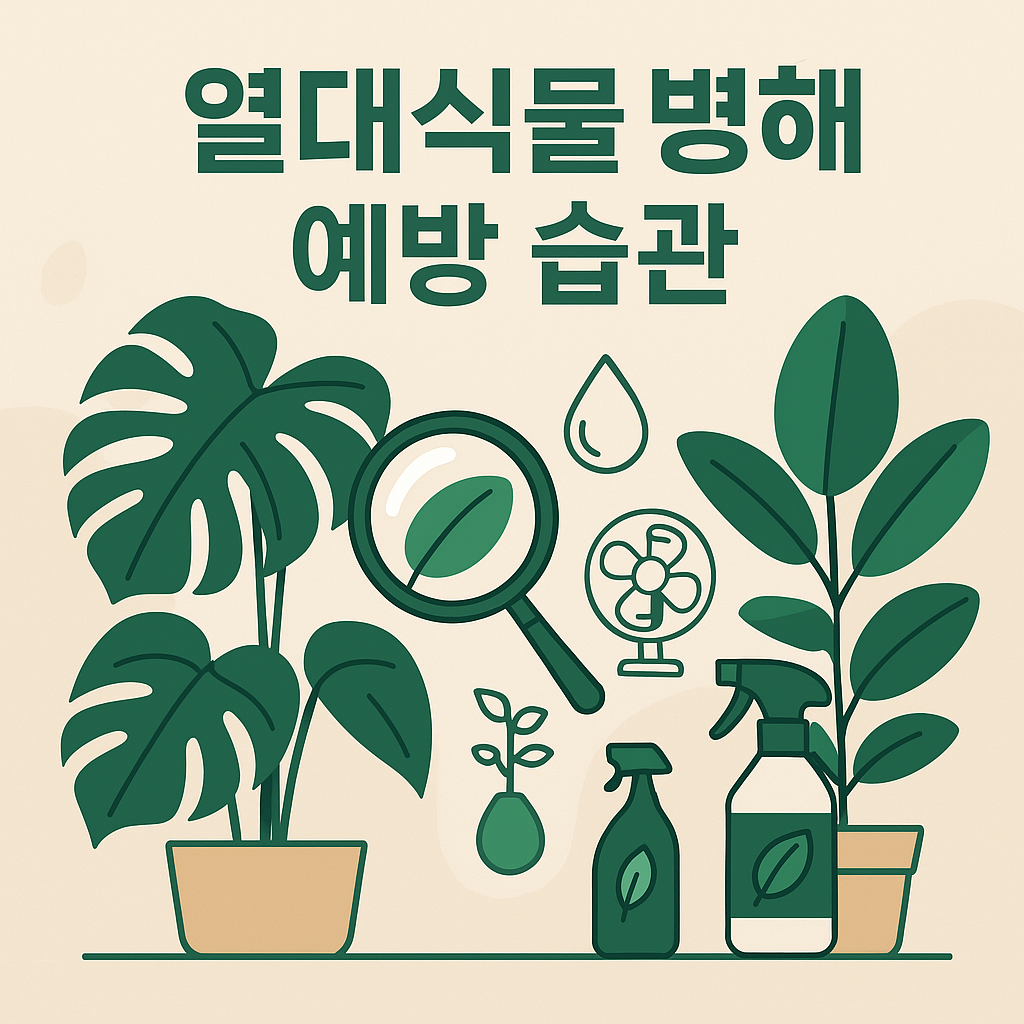 열대식물 병해충예방법