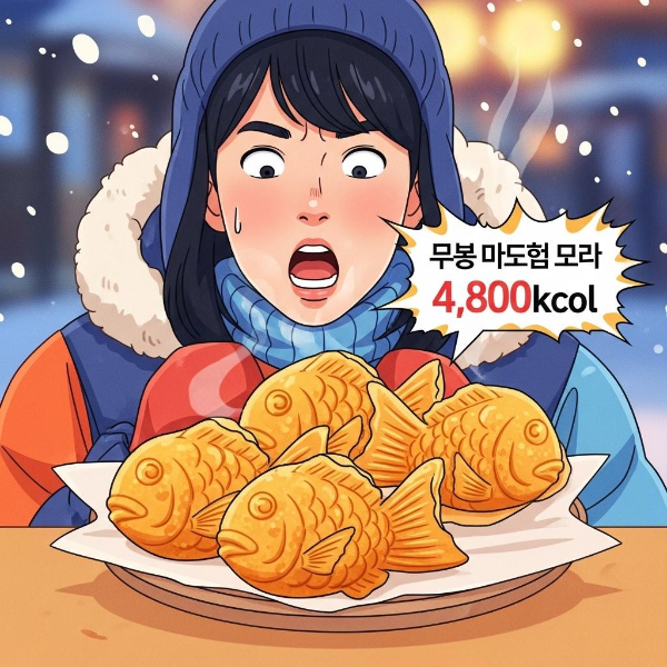 겨울 간식 칼로리 비교