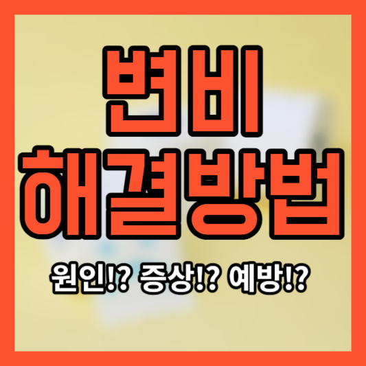 변비 해결방법 - 원인!? 증상!? 예방!?