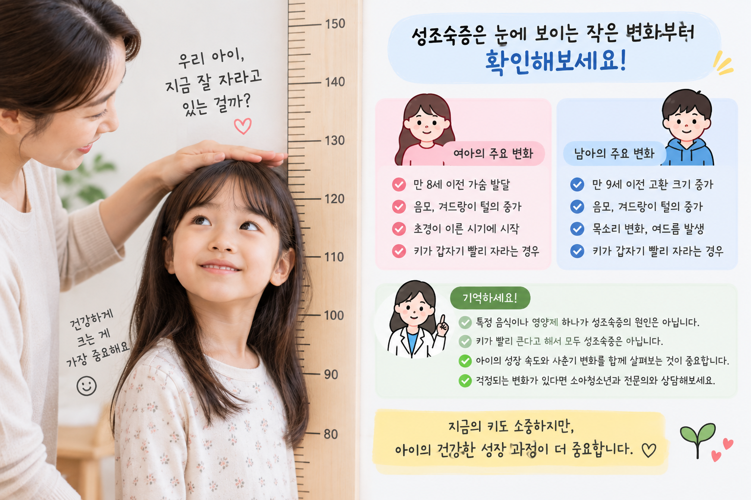 아이의 건강한 성장을 위한 안내