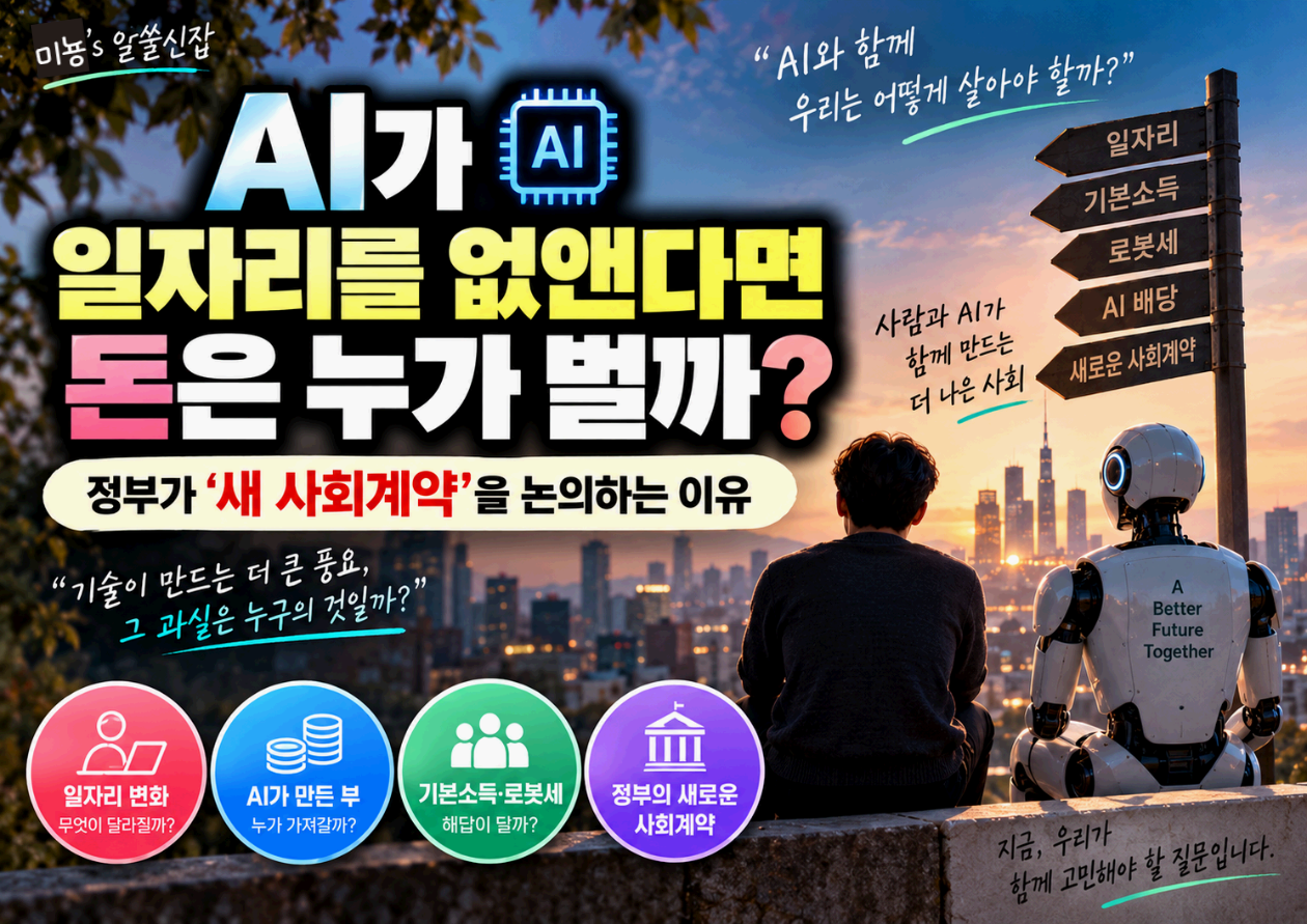 AI가 일자리를 없앤다면 돈은 누가 벌까?｜정부가 'AI 시대 새로운 사회계약'을 꺼낸 진짜 이유