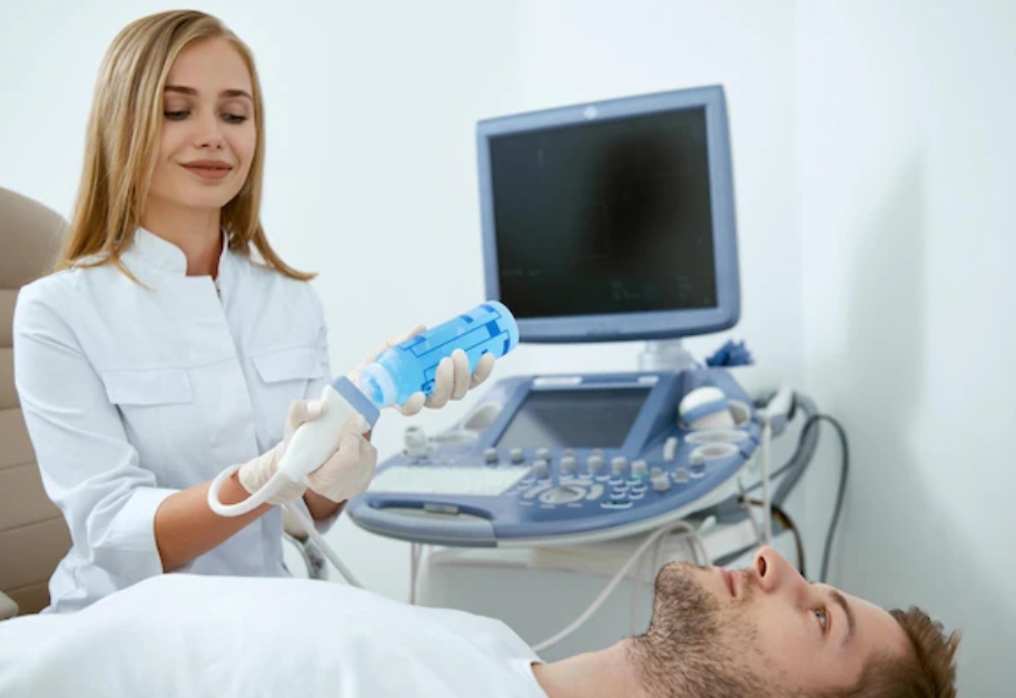 전기 치료를 준비하고 있는 사진