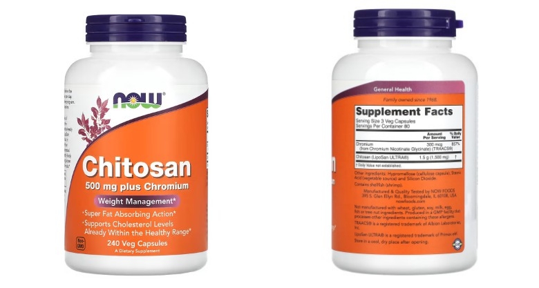 NOW Foods, 키토산, 500mg, 베지 캡슐 240정