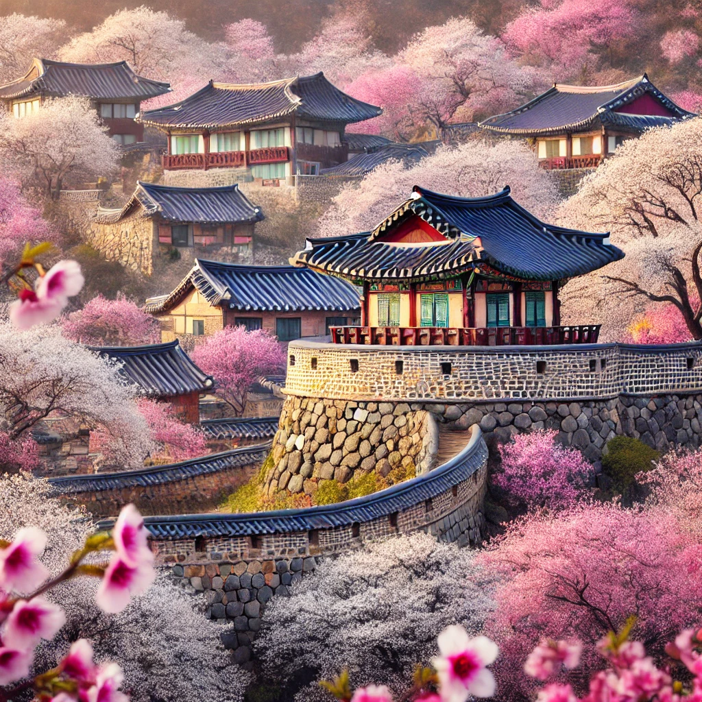고창 한옥마을 꽃이 핀 고즈넉한 감성 여행 풍경