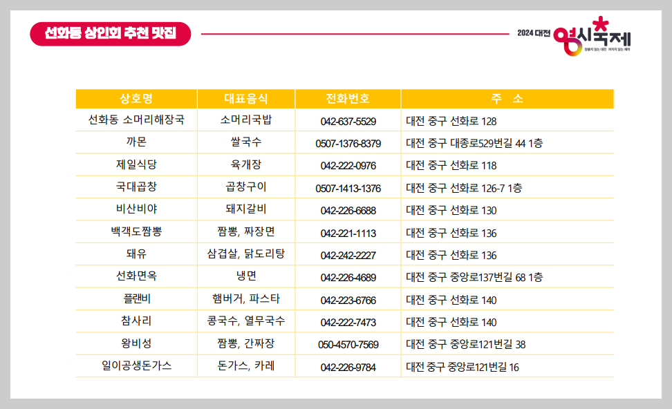 대전 영시축제