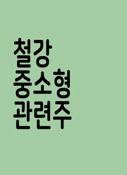 철강 중소형 관련주
