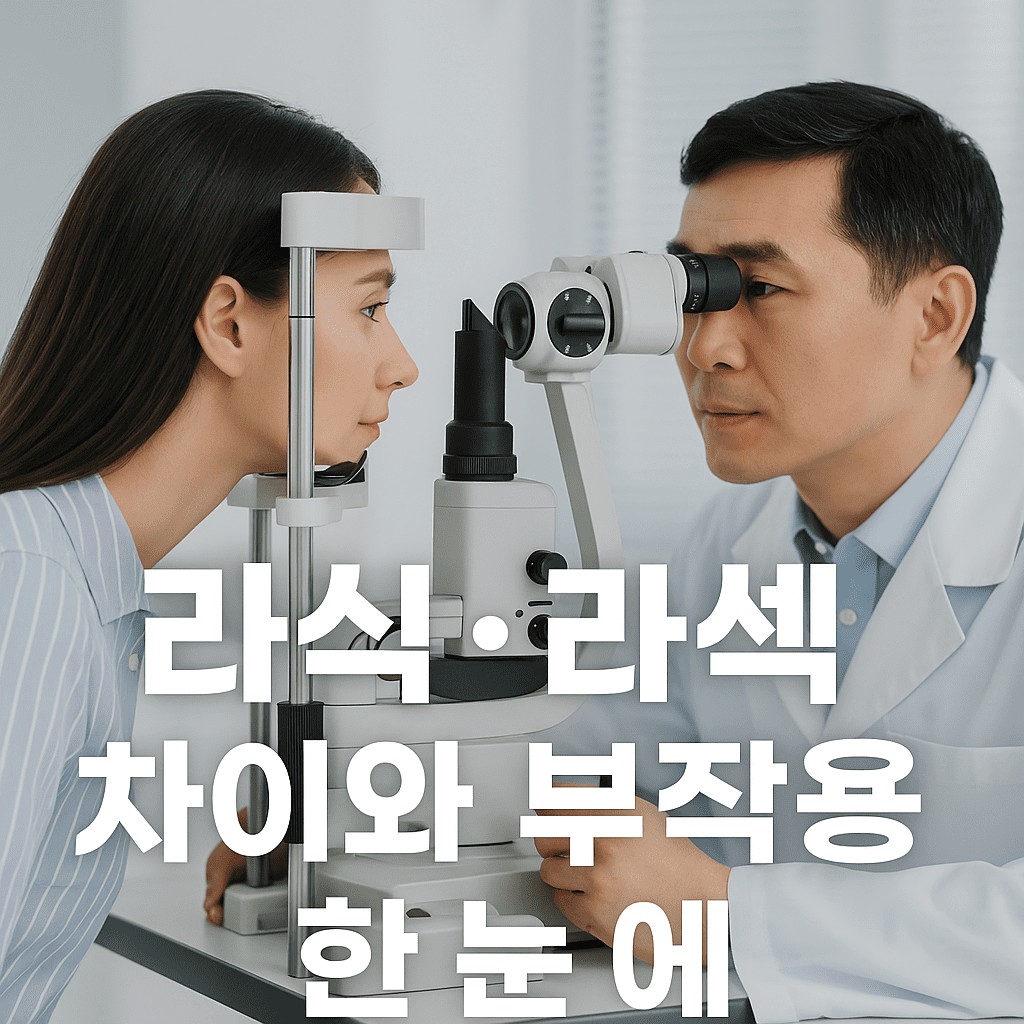 2025년 라식&middot;라섹 수술 완벽 비교 &ndash; 비용&middot;회복&middot;부작용 총정리