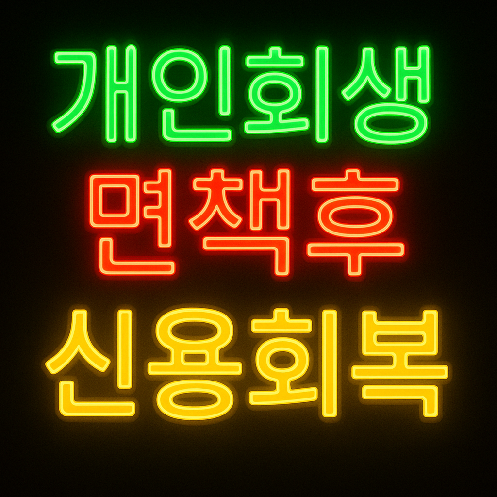 개인회생 면책후 신용회복