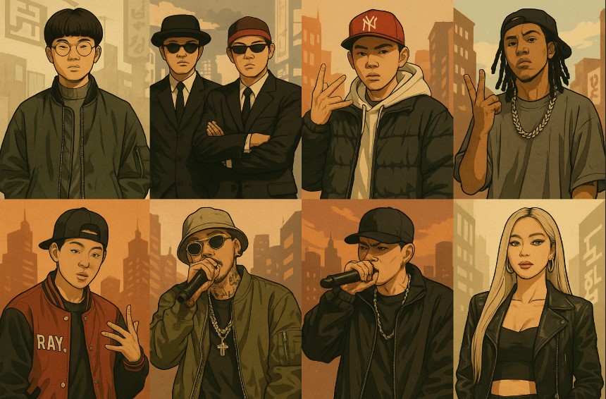 한국 힙합 변천사 관련 사진
